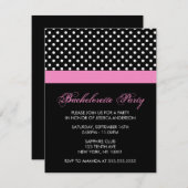 スイート水玉模様パターン招待状 招待状 (正面/裏面)