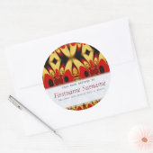 スイート王室の蔵書票シール ラウンドシール (封筒)