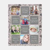 スイート祖母/ナナバラ金ゴールド写真 フリースブランケット (正面)