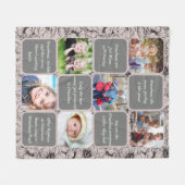 スイート祖母/ナナバラ金ゴールド写真 フリースブランケット (正面(横))