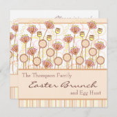 スイート開花イースター招待状 招待状 (正面/裏面)