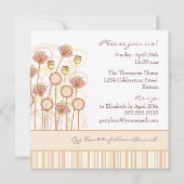 スイート開花イースター招待状 招待状 (裏面)