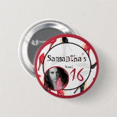 スイート16ウメンズシューズハイヒールスチレトスボタン 缶バッジ (正面&裏面)