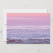 スイート16トロピカルフローラエレガントピンクビーチ 招待状 (裏面)