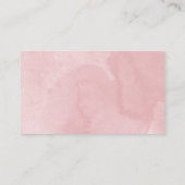 スイート16バラ金ゴールド赤面フローラRSVPエンクロージャ 名刺 (裏面)