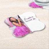 スイート16バースデーパーティープレート16日 ペーパーコースター (アングル)