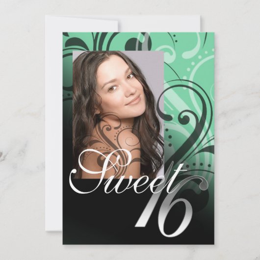 スイート16バースデーパーティー 招待状 (正面)