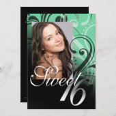 スイート16バースデーパーティー 招待状 (正面/裏面)