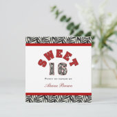 スイート16パーティの招待状 招待状 (スタンド正面)