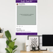 スイート16パーティープロップフォトブースフレーム キンチェアネラ ポスター (ホームオフィス)