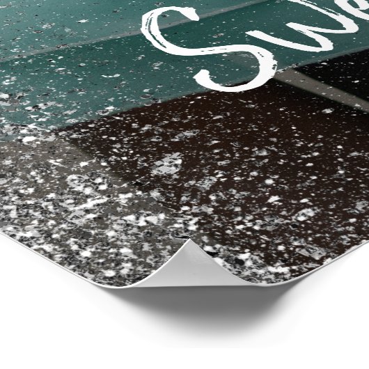 スイート16パーティー ウェルカムサイン 写真付き ポスター (角)