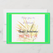 スイート16ビーチテーマパーティパステル招待状 招待状 (裏面)