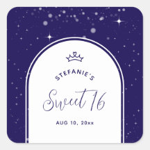 スイート16プリンセス・ティアラクラウン・ネイビーブルー 誕生日