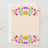 スイート16メキシコフィエスタシャンパンフローラ誕生日 招待状 (裏面)