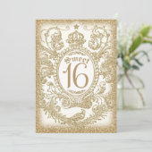 スイート16ワンスアタイムアイボリー 招待状 (スタンド正面)