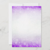 スイート16ヴィンテージパープルウィンターワンダーランド 招待状 (裏面)