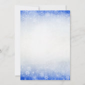 スイート16ヴィンテージブルーウィンターワンダーランド 招待状 (裏面)