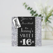 スイート16招待状テーマパリ 招待状 (スタンド正面)