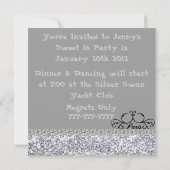 スイート16招待状テーマパリ 招待状 (裏面)