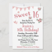 スイート16歳 招待状 (正面)
