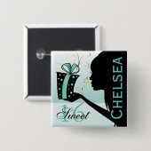 スイート16誕生日ガール 缶バッジ (正面&裏面)