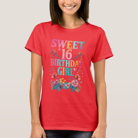 スイート16誕生日ガール Tシャツ (正面)