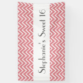 スイート16誕生日シェブロン色2を選択 横断幕 (縦)