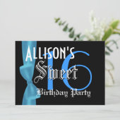 スイート16誕生日ブフェイクルーボウ 招待状 (スタンド正面)