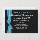 スイート16誕生日ブフェイクルーボウ 招待状 (裏面)