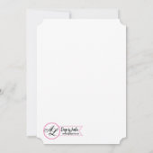 スイート16誕生日招待状カウボーイブーツバーンウッドル 招待状 (裏面)