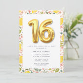 スイート16 サマー レモン バースデー パーティー 招待状 (スタンド正面)