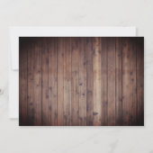 スイート16 ストリング ライト 秋の葉 誕生日 招待状 (裏面)