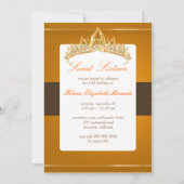 スイート16/ティアラ/トパズ招待状 招待状 (裏面)