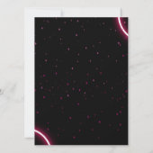 スイート16 ネオン 誕生日 招待状 (裏面)