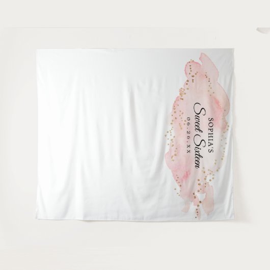 スイート16 バースデーパーティー 背景 フォトプロップ タペストリー (正面(横))