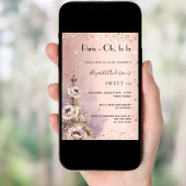 スイート16 パリ ローズゴールド エッフェル塔 招待状