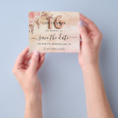 スイート16 パンパス ローズ Save the Date 予算 チラシ (手)