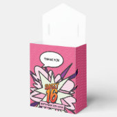 スイート16 ファン ガーリー ピンク コミック ブック モダン バースデー フェイバーボックス (オープン)