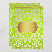 スイート16/プリンセス/パールダマスク 招待状 (正面/裏面)