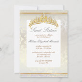 スイート16/プリンセス/パールダマスク 招待状 (裏面)