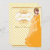 スイート16/プリンセス/水玉模様 招待状 (正面/裏面)