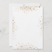 スイート16 ユーカリグリーン グリッター ラグジュアリー 招待状 (裏面)