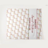 スイート16 レッド ゴールド バースデーパーティー 背景 タペストリー (正面(横))