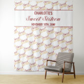 スイート16 レッド ゴールド バースデーパーティー 背景 タペストリー (インサイチュ)