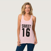 スイート16 女子 誕生日Tシャツ タンクトップ (正面フル)