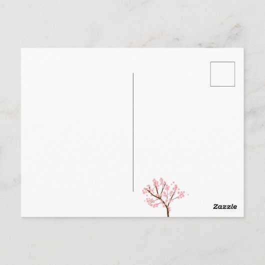 スイート16 桜のお誕生日 春の花 ポストカード (裏面)