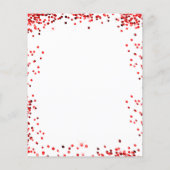 スイート16 赤と白のドレス 予算 招待状 チラシ (裏面)