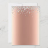 スイート16 16歳の誕生日パーティードレス ダイヤモンド 招待状 (裏面)