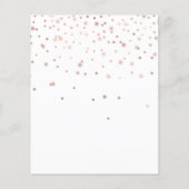 スイート16 16歳の誕生日パーティー ローズゴールド 予算 チラシ (裏面)