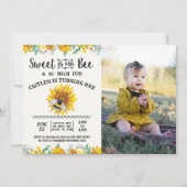 スイート アズ キャン ビー ひまわり フォト 招待状 (正面)